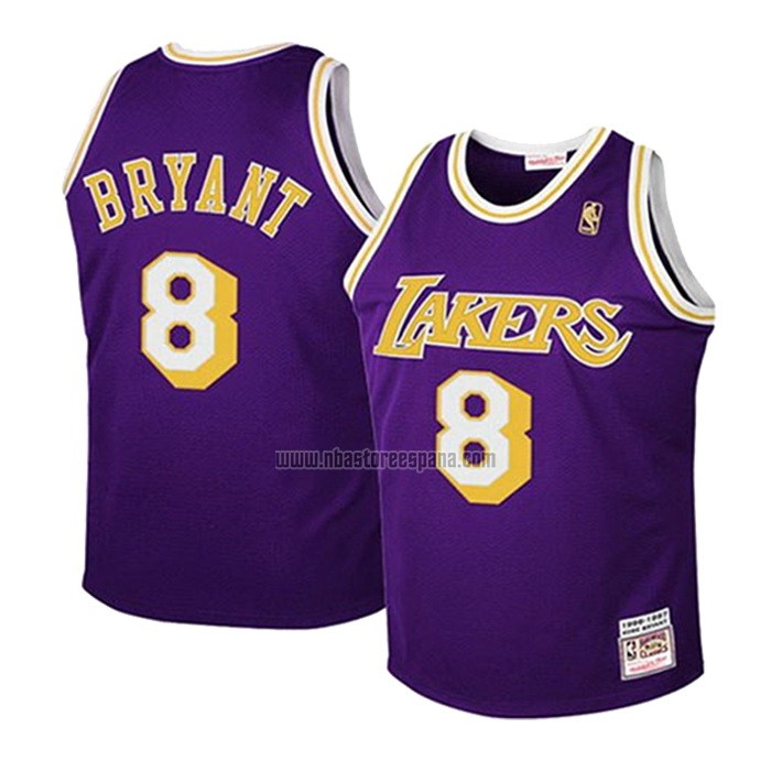 Camiseta Nino Los Angeles Lakers Kobe Bryant NO 8 Retro Violeta
